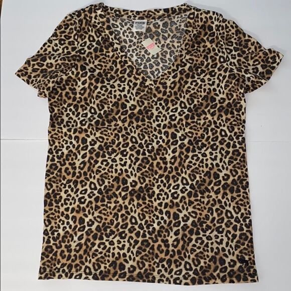 PINK Victoria's Secret Tops - 🔥Victoria’s Secret Pink shirts cheetah sz xs new